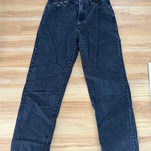 Aritzia Dark Blue Straight Jeans